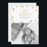 Gold Glitzern Foto Weihnachtskarte Feiertagskarte<br><div class="desc">Moderne Weihnachtskarten,  die Sie mit Ihrem Text und vier Ihrer Fotos angepasst werden kann. Besuchen Sie die Origami Prints Speicher für mehr Feiertagskartenentwürfe.</div>
