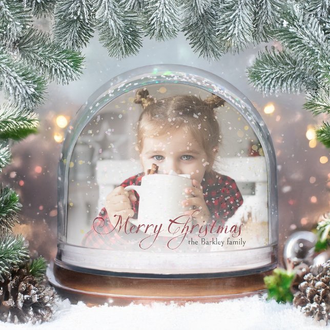Gold Glitzern Frohe Weihnachten Foto Snow Globe Schneekugeln (Von Creator hochgeladen)