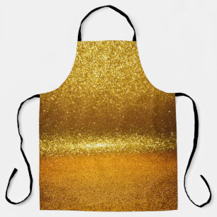 Gold glitzernde Lichter, vintage Weihnachtstextur. Schürze
