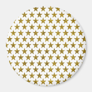 Gold-glitzersterne magnet