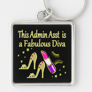 GOLD GLITZY ADMIN ASSISTANT DIVA DESIGN SCHLÜSSELANHÄNGER
