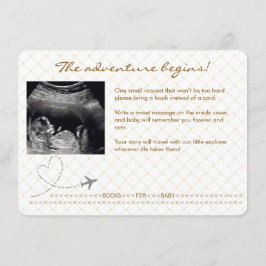 Gold Globe Passport Travel Books for Baby Begleitkarte
