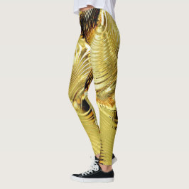 Gold Glossy Popular Leggings