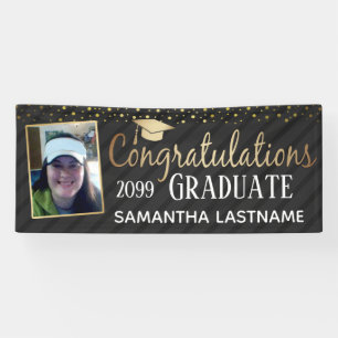Gold Glückwunsch Graduate 2021  Banner