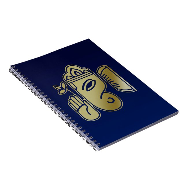 Gold Goddess Ganesha - Notebook Notizblock (Rechte Seite)