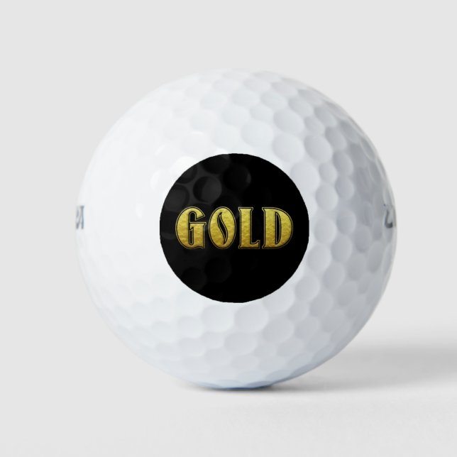 Gold Golf Ball (Vorderseite)