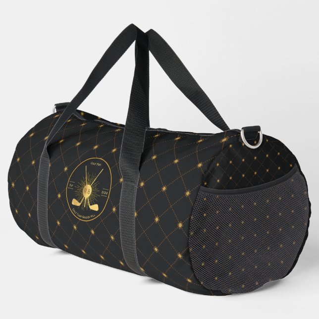 Gold Golf Clubs Duffle Bag (Rechte Ecke)