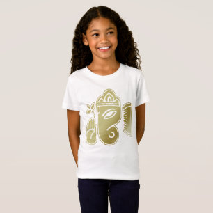 Gold Göttin Ganesha - Mädchen T-Shirt