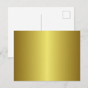 Gold Gradient Imitats belichten Hintergrund Postkarte