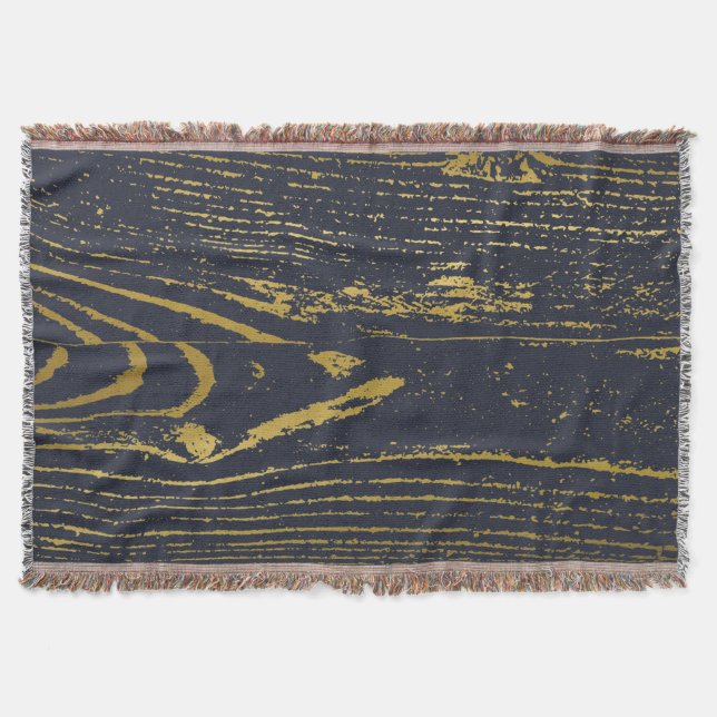 Gold Grain Throw Blanket Decke (Vorderseite)