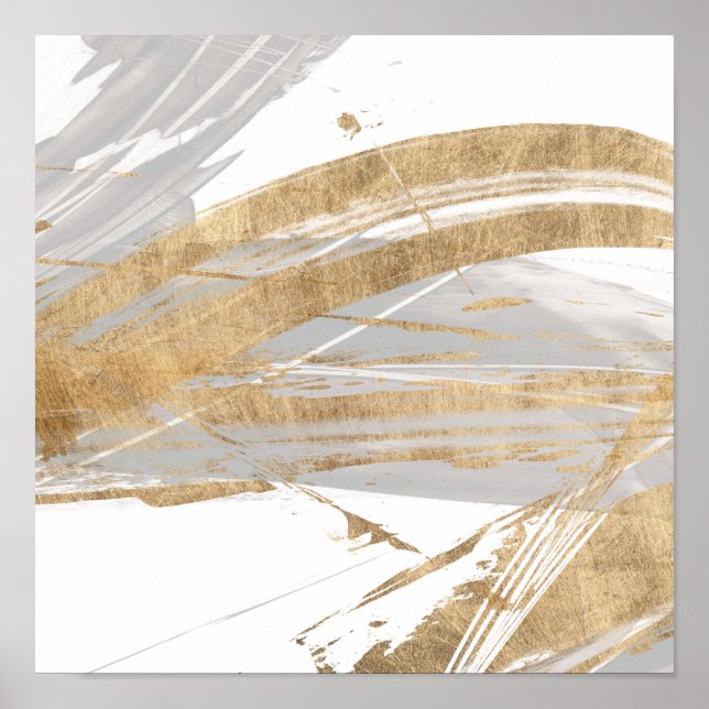 Gold & Grau Poster (Vorne)