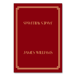 Gold Great Gatsby Art Deco Rote Platzkarten Tischnummer