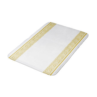 Gold Grecian Frieze Design Badematte