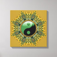 Gold Green Balance Medical Mandala