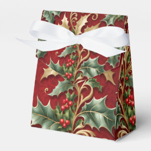 Gold Green Blätter Weihnachtsfeiertage Geschenkbox Geschenkschachtel