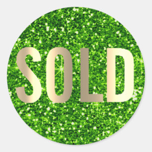 Gold Green Golf Green Lux Anwesen Agent verkaufen Runder Aufkleber