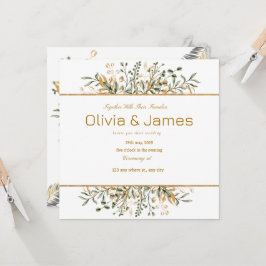 Gold Green Luxe für einen besonderen Tag Einladung