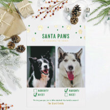 Gold & Green Naughty oder Nice Two Dog Foto