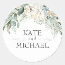 Gold Greenery Blätter Wreath Wedding