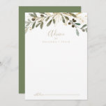 Gold Greenery Hochzeit im Herbst Advice Card Hinweiskarte<br><div class="desc">Diese goldene Grün-Hochzeit im Herbst-Tipp ist perfekt für eine moderne Hochzeit. Das Design zeichnet sich durch charmantes künstlerisches Grün und goldenes Blattwerk aus. Diese Karten sind ideal für Hochzeiten, Brautparty, Babydusche, Graduiertenfest u.v.m. Personalisieren Sie die Karten mit den Namen der Braut und Bräutigam, den Eltern, die Sie werden oder Absolvent....</div>