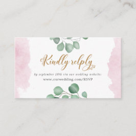 Gold Greenery Wedding Website UAWG Enclosure Card Begleitkarte
