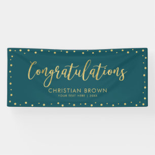 Gold & Grün Gratulationsparty, Eventbanner Banner