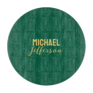 Gold grüne Farbe elegante moderne minimalistische Schneidebrett