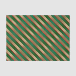 Gold, grüne und rote Streifen Seidenpapier