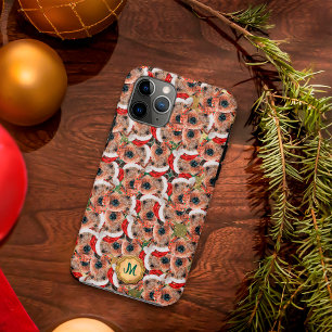 Gold Grüner Airedale Terrier Süßer Hund Weihnachte Case-Mate iPhone Hülle