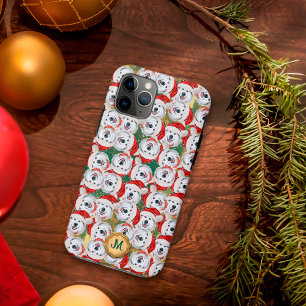 Gold Grüner Alaskan Malamute Süßer Hund Weihnachte Case-Mate iPhone Hülle