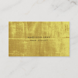 Gold Grunge Friseur Salon Stylist Besichtigung der Terminkarte