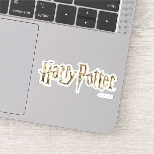 Gold Harry Potter Logo Aufkleber
