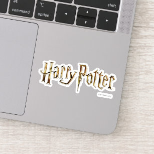 Gold Harry Potter Logo Aufkleber