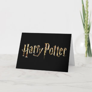 Gold Harry Potter Logo Karte