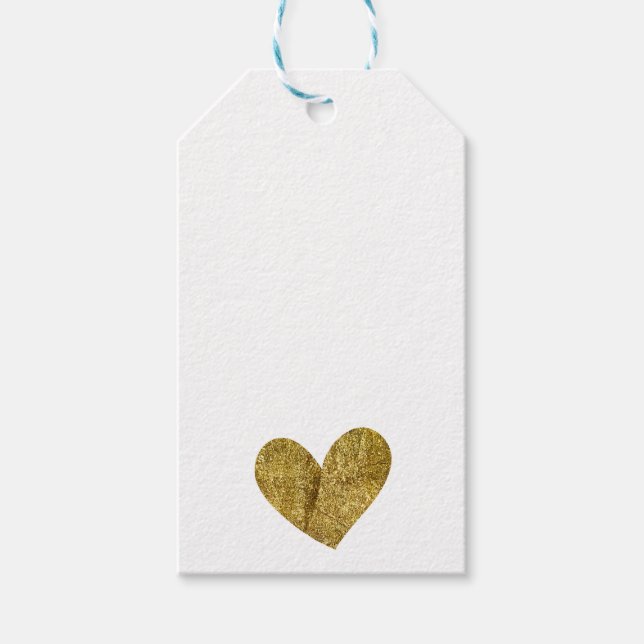 Gold Heart Geschenkanhänger (Vorderseite)