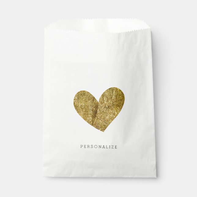 Gold Heart Geschenktütchen (Vorderseite)