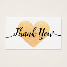 Gold Heart Handgeschriebene Kalligraphie Vielen Da