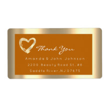 Gold Heart Honey Gerahmt Wedding Bridal UAWG