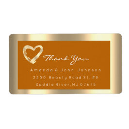 Gold Heart Honey Gerahmt Wedding Bridal UAWG