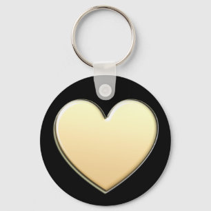 Gold Heart Keychain Schlüsselanhänger
