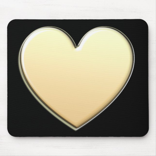 Gold Heart Mousepad (Vorne)