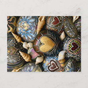 Gold Heart Rocks! von Julie Ann Stricklin Einladungspostkarte