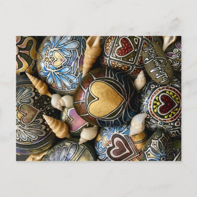 Gold Heart Rocks! von Julie Ann Stricklin Einladungspostkarte (Vorderseite)