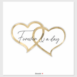 Gold Hearts Aufkleber