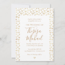 Gold Hearts Wedding