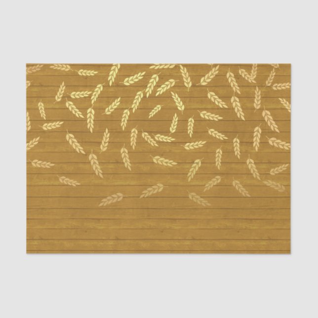 Gold Herbstweize Seidenpapier (Vorderseite)