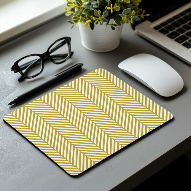 Gold Herringbone Mousepad (Von Creator hochgeladen)