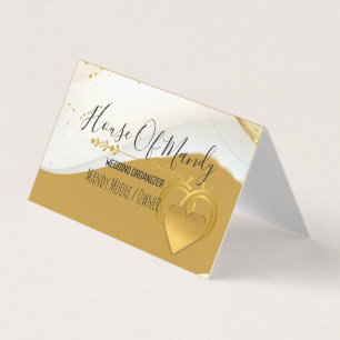 Gold Herz Luxus Moderne Professionelle Markenbildu Visitenkarten