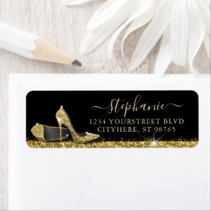 Gold High Heel Shoes Glam Rücksendeadresse