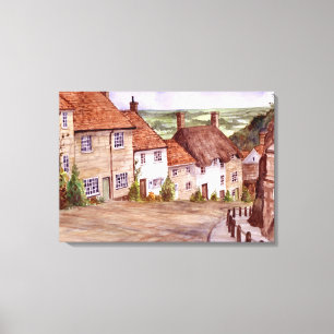 Gold Hill Shaftesbury Canvas Print Leinwanddruck